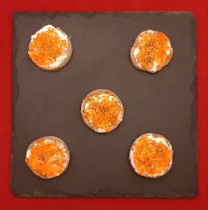 Blinis œufs de truite recette